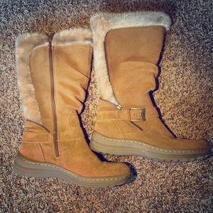 Puresol Leather and Faux Fur Boot